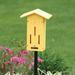 Birds Choice Recycled Pole 13 in x 9 in x 5 in Butterfly House Plastic in Yellow | 13 H x 9 W x 5 D in | Wayfair SNPMBFH