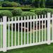 WamBam No-Dig Fence 4 ft. H x 6 ft. W Nantucket Vinyl Fence Panel Vinyl in White | 48 H x 72 W x 1.5 D in | Wayfair BL19101