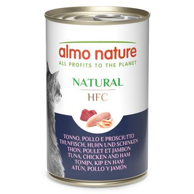 12x140g Thunfisch, Huhn & Schinken Almo Nature Classic Katzenfutter nass