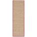 SAFAVIEH Natural Fiber Arbor Border Runner Rug Natural/Red 2 6 x 8