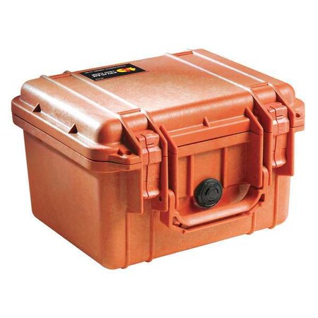 PELICAN 1300NF Orange Protective Case, 10.62"L x 9.68"W x 6.87"D