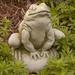 Campania International Frankie Frog Statue Concrete, Copper in Brown | 6.5 H x 5 W x 5 D in | Wayfair A-239-NA