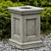 Campania International Barnett Pedestal Stone, Copper in Gray | 21.5 H x 15 W x 15 D in | Wayfair PD-198-BR