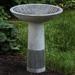 Campania International Equinox Birdbath Concrete, Copper in Gray | 23 H x 18.75 W x 18.75 D in | Wayfair B-159-GS