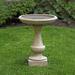 Campania International Chatham Birdbath Concrete, Copper in Gray/Blue | 27.25 H x 21 W x 21 D in | Wayfair B-152-AS