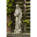 Campania International St. Francis w/ Animal Statue, Copper in Green | 17.75 H x 5.25 W x 4.25 D in | Wayfair R-112-EM