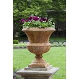 Campania International Smithsonian Cast Stone Urn Planter Concrete in Brown | 22.75 H x 20 W x 20 D in | Wayfair P-524-TR