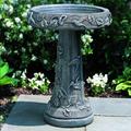 Campania International Hummingbird Birdbath Concrete, Copper in Gray | 25.5 H x 18.25 W x 18.25 D in | Wayfair B-034-GS