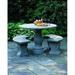 Campania International Palladio Cast Stone Garden Outdoor Bench Stone/Concrete in Gray | 18 H x 54 W x 16 D in | Wayfair BE-27-CB