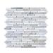 Legion Furniture Engineered Stone Linear Mosaic Tile Engineered Stone in Gray | 0.25 D in | Wayfair MS-STONE10