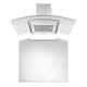 Hood & Splashback Pack | Unbranded Cookology 90cm Curved Glass Chimney Hood & Stainless Steel Splashback