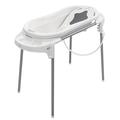 Rotho Babydesign Badeset mit großer Wanne und Funktionsständer, Ideal für 2 Kinder, 0-12 Monate, Weiß, Top Xtra Badestation, 1 Stück (1er Pack), 21041000101