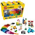 LEGO Classic Große Bausteine-Box, Konstruktionsspielzeug für Mädchen und Jungen mit Aufbewahrungsbox, enthält Bunte Steine, Reifen, Türen, etc. in 33 Farben, Geschenk für Kinder ab 4 Jahren 10698