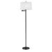 Fangio Lighting 62" Swing Arm Floor Lamp Metal in Black | 62 H x 10 W x 10 D in | Wayfair 14290FSWBK