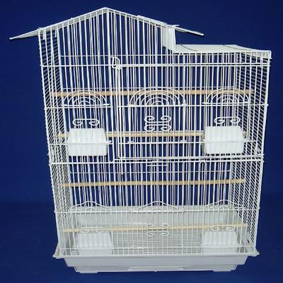 YML Tall Villa White Top Bird Cage, 18" L X 14" W X 35" H