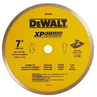 DEWALT DW4760 7" x .060" Ceramic Tile Blade Wet