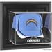 San Diego Chargers Black Framed Wall-Mountable Cap Logo Display Case