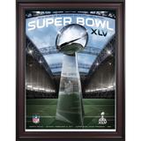 2011 Packers vs Steelers Framed 36" x 48" Canvas Super Bowl XLV Program