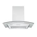 Cookology CGL600SS/A Designer Extractor | 60cm Curved Glass Chimney Cooker Hood in Stainless Steel