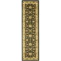 SAFAVIEH Lyndhurst Victoria Traditional Floral Runner Rug Black/Ivory 2 3 x 16