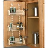 Rev-A-Shelf Small Adjustable 3-Shelf Cabinet Door Mount Spice Rack Wood in Brown | 25 H x 10.125 W x 4 D in | Wayfair 4ASR-15