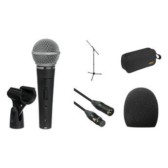 Shure SM58S Cardioid Microphone Kit - Includes Switch, Boom Stand, Cable, Case an SM58S