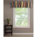 Greenland Home Fashions Katy Multi Striped Quilted Reversible Valance