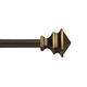 KenneyÂ® Arts & Crafts 1/2 Petite CafÃ© Decorative Window Curtain Rod 48-86 Oil Rubbed Bronze