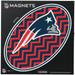 New England Patriots Chevron 6" x Oval Full Color Magnet