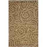 SAFAVIEH Soho Trinity Floral Wool Area Rug Brown/Ivory 7 6 x 9 6