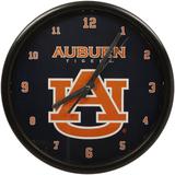 Auburn Tigers Black Rim Basic Clock