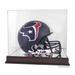 Houston Texans Mahogany Helmet Logo Display Case with Mirror Back