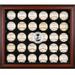 Washington Nationals Logo Mahogany Framed 30-Ball Display Case