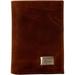 Kansas Jayhawks Leather Trifold Wallet with Concho