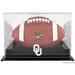 Oklahoma Sooners Black Base Team Logo Football Display Case with Mirror Back