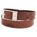 Men's Brown New York Mets Brandish Leather Belt