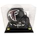 Atlanta Falcons Golden Classic Helmet Display Case with Mirrored Back