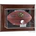 Cleveland Browns Brown Framed Wall-Mountable Football Display Case