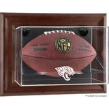 Jacksonville Jaguars (2013-Present) Brown Framed Wall-Mountable Football Case