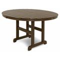 Trex Outdoor Monterey Bay Round Dining Table Plastic in Brown | 29 H x 48 W x 48 D in | Wayfair TXRT248VL