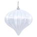 Vickerman 386545 - 5.7" Silver Shiny Onion Christmas Tree Ornament (3 pack) (N151207DSV)