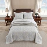 Tommy Bahama Home Tommy Bahama Turtle Cove Green Cotton Reversible Quilt Set Polyester/Polyfill/Cotton in Gray/Blue/Brown | Wayfair 220121