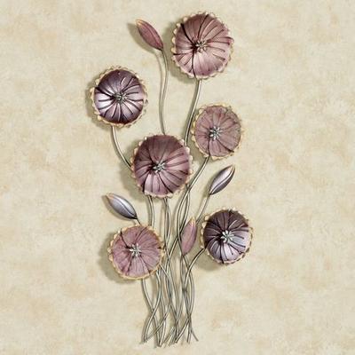 Charming Floral Array Wall Art Purple , Purple