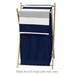 Sweet Jojo Designs Stripe Laundry Hamper Mesh/Fabric in Blue | 26.5 H x 15.5 W x 16 D in | Wayfair Hamper-Stripe-NV-GY