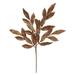 Vickerman 374764 - 22" Copper Glitter Bay Leaf Spray (12 pack) (L152928)