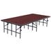 National Public Seating Portable Single Stages & Seated Carpet Stage Package, Steel | 24 H x 48 W in | Wayfair S4824C-RD