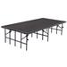 National Public Seating Portable Single Stages & Seated Carpet Stage Package, Steel | 24 H x 48 W in | Wayfair S4824C-GY