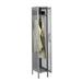 Tennsco Corp. 2 Tier 1 Wide Gym Locker Metal | 78 H x 12 W x 18 D in | Wayfair VSL-121872-1-BK