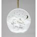 Cosmos Gifts Ball Ornament Ceramic/Porcelain in White | 3.38 H x 3.13 W x 1.75 D in | Wayfair 33214