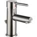 Delta Trinsic Single Hole Bathroom Faucet w/ Drain Assembly, Single Handle Bathroom Sink Faucet in Gray | Wayfair 559LF-SSPP